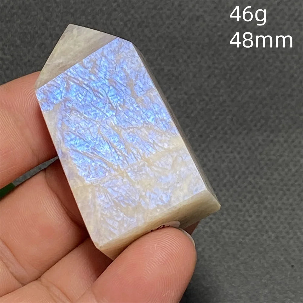 AAA Natural High Quality Blue Moonstone Tower