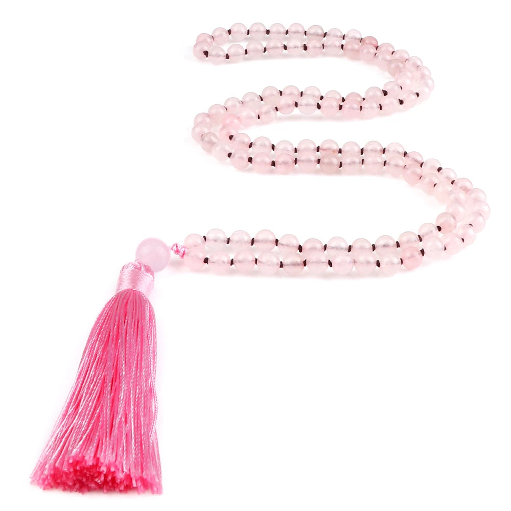Collier Mala 108 perles de pierre