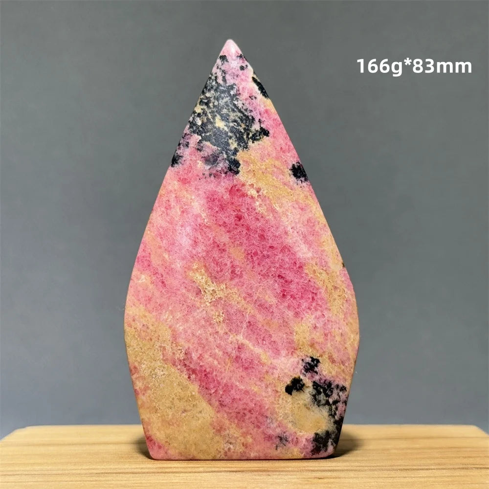 Natural Red Rhodochrosite Free-Form Torch