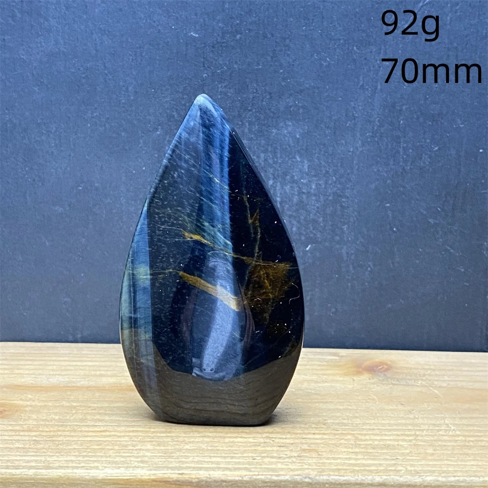 Natural Golden Blue Tigers Eye Torch