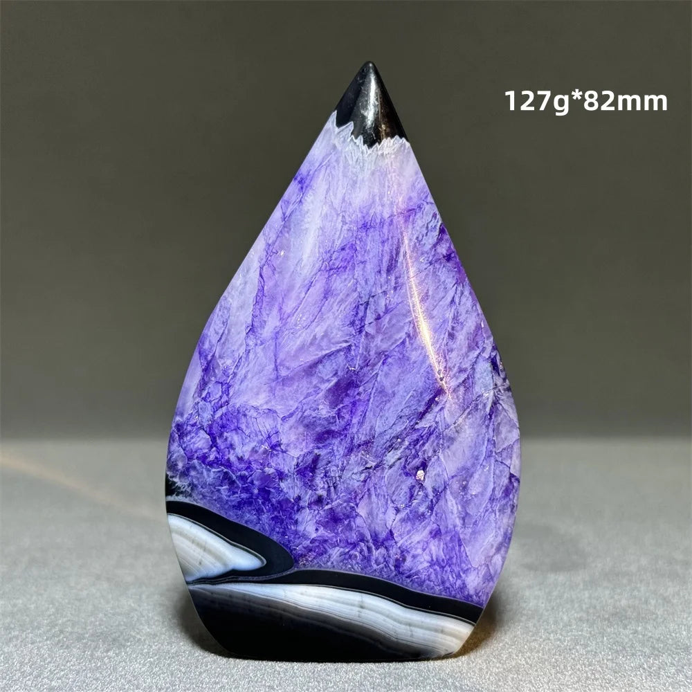 Enhanced Purple Agate Free Form Torch