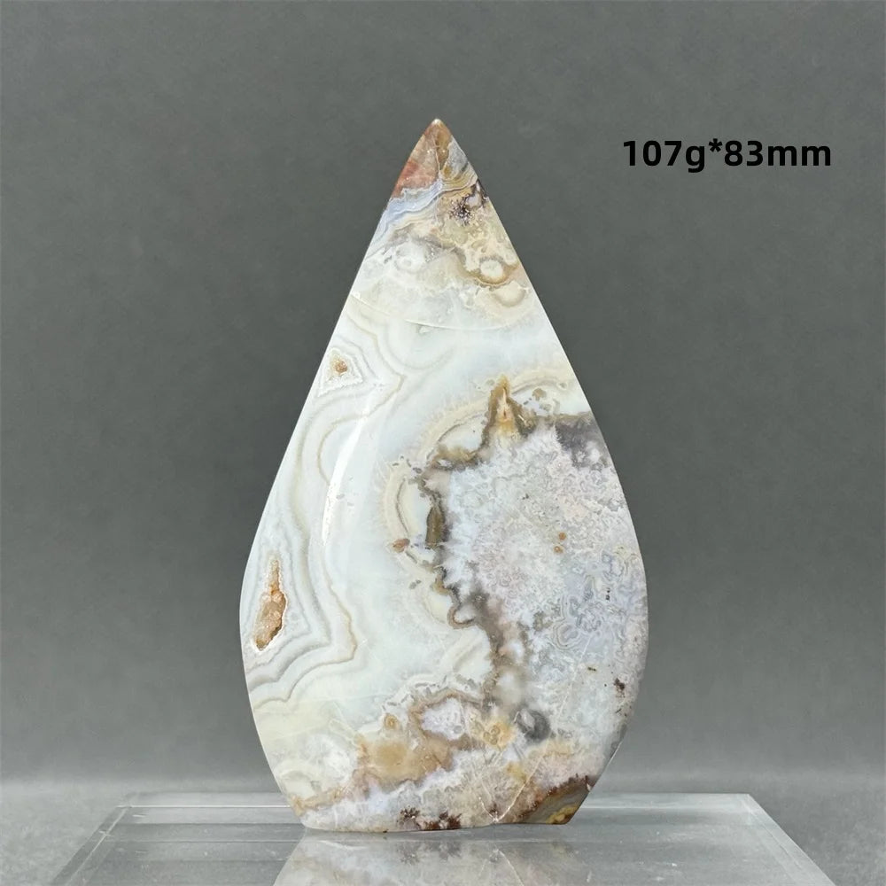 Natural Mexican Crazy Lace Agate Freeform Torch